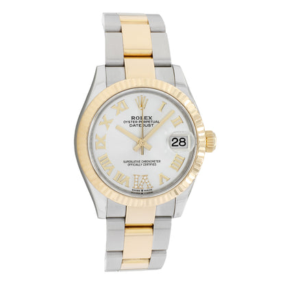 Exclusive Rolex Stainless Steel 18K Yellow Gold Datejust 31 278273 — Front View