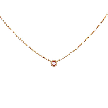 Exclusive Cartier 18K Rose Gold Pink Sapphire d'Amour Pendant — Side View
