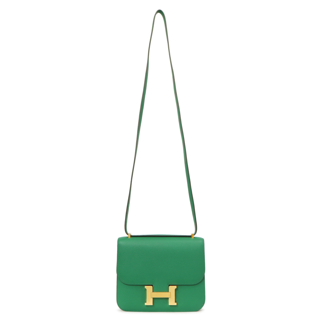 Exclusive Hermes Vert Vertigo Evercolor Constance 18 — Front View