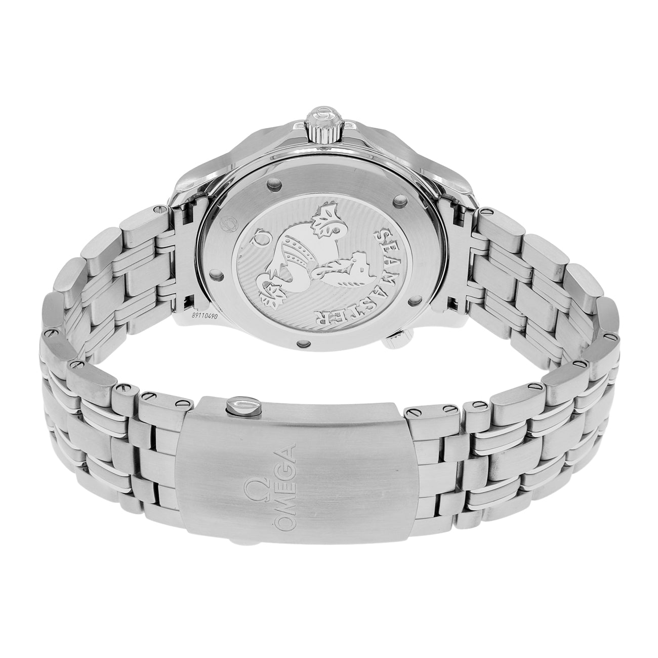 Exclusive Omega Stainless Steel Seamaster 300M Diver 212.30.41.20.01.003 — Side View