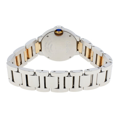 Exclusive Cartier Stainless Steel 18K Yellow Gold Ballon Bleu 28mm W2BB0010 — Side View