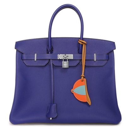 Exclusive Hermes Orange Poppy Swift Paddock Bombe Charm — Top View