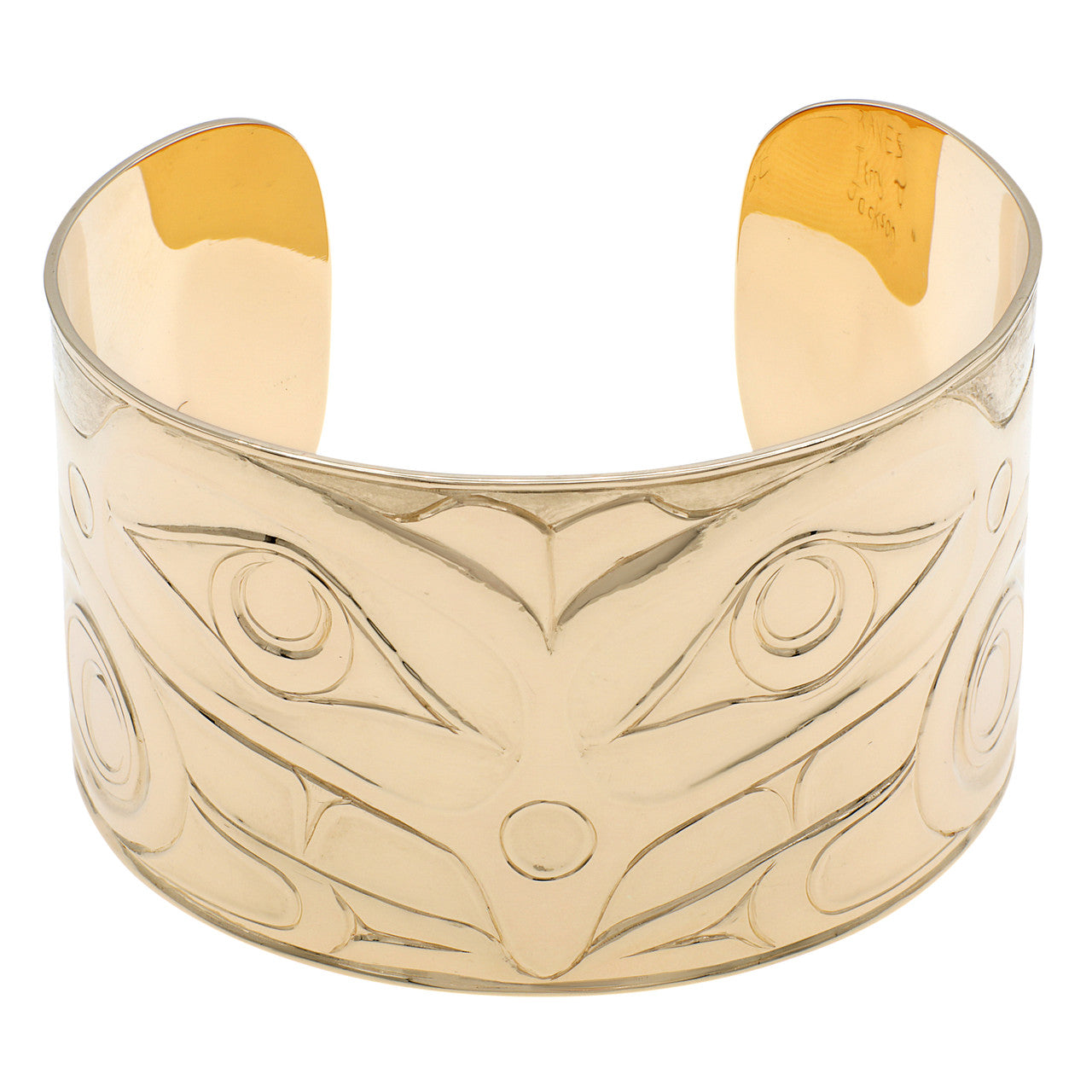 Exclusive 18K Yellow Gold Terry Jackson 'Cranes' Bracelet — Front View