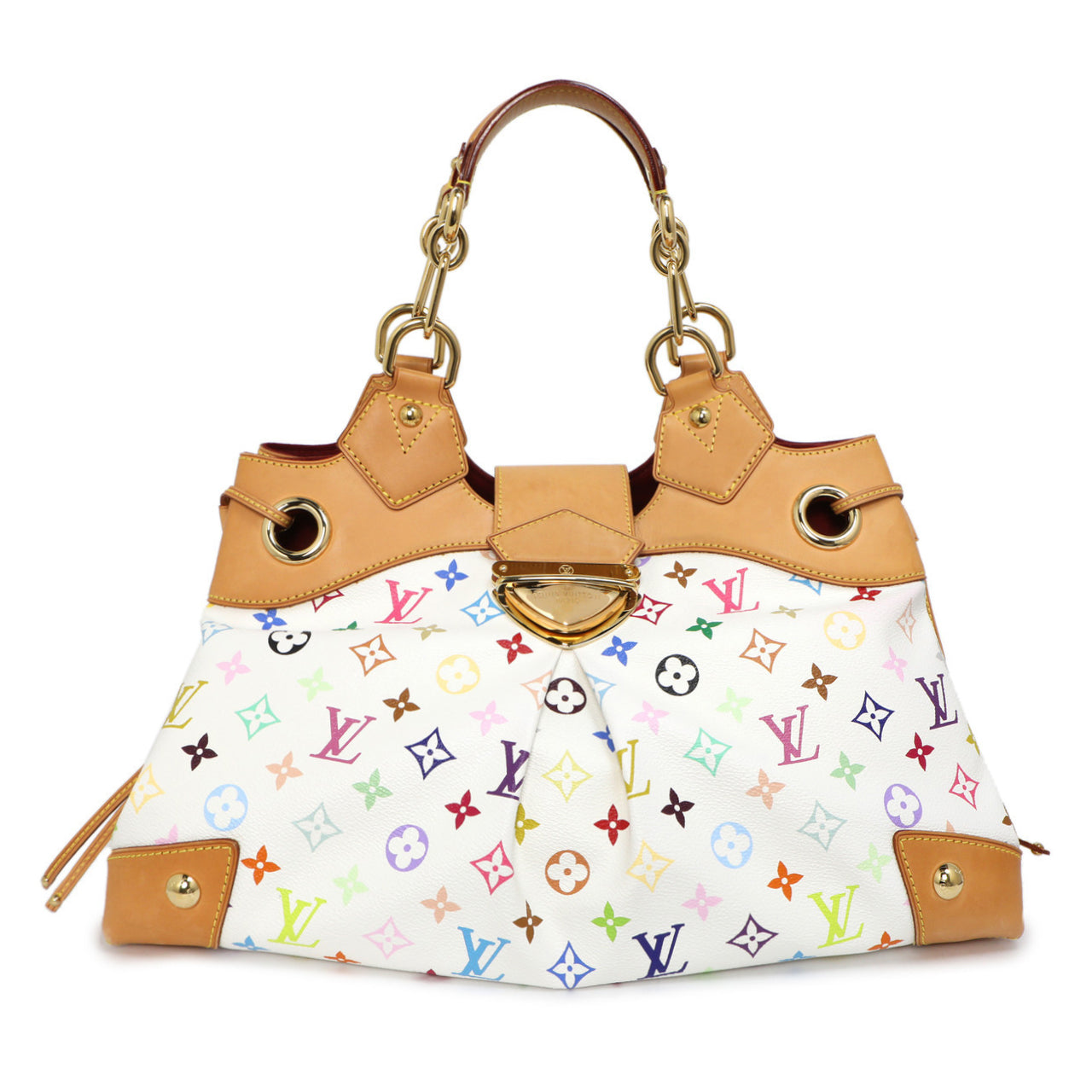 Exclusive Louis Vuitton White  Multicolor Ursula — Front View