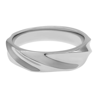 Exclusive Platinum Twist Ring — 4.5 — Front View