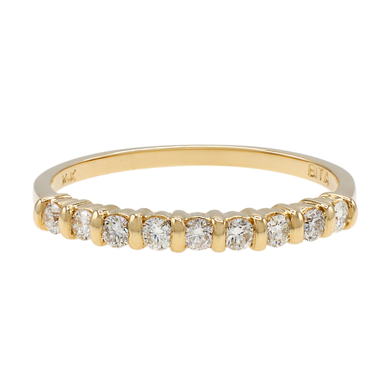 Exclusive 14K Tri Color Diamond Ring Set — 5.5 — Lifestyle View