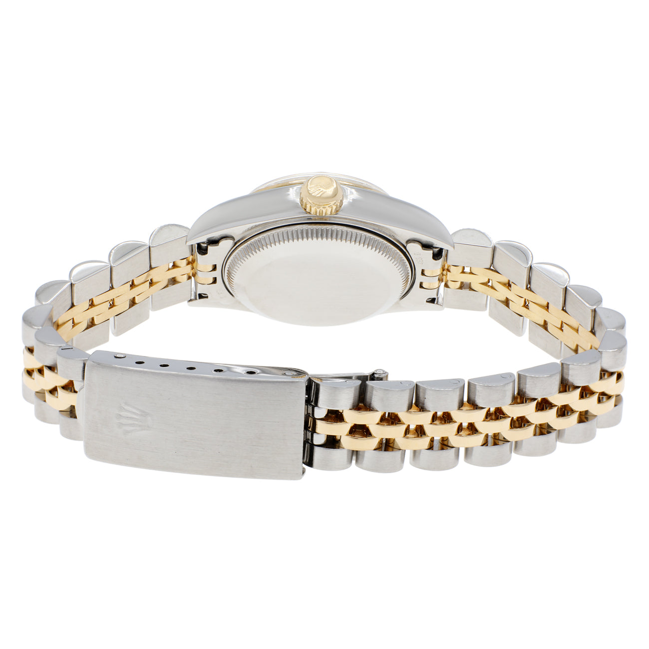 Exclusive Rolex 18K Yellow Gold Stainless Steel Ladies Datejust 69173 — Side View