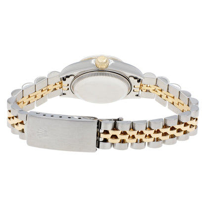 Exclusive Rolex 18K Yellow Gold Stainless Steel Ladies Datejust 69173 — Side View
