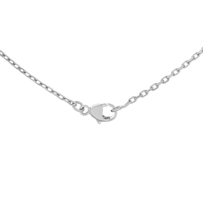 Exclusive Hermes Black Swift O'Kelly Pendant Necklace — Back View
