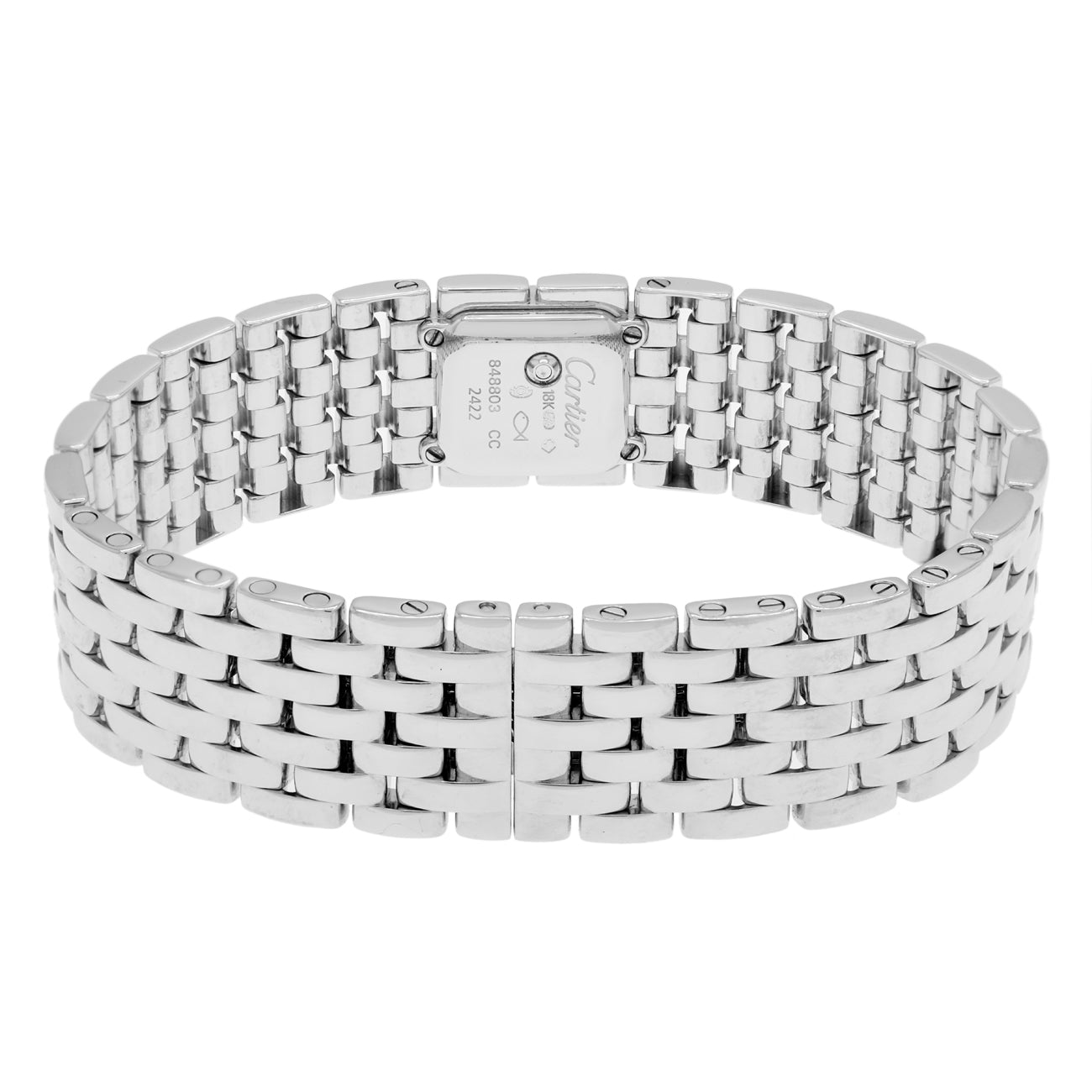 Exclusive Cartier 18K White Gold Diamond Panthere Ruban 2422 — Side View
