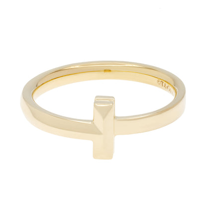 Exclusive Tiffany & Co. 18K Yellow Gold T1 Ring — Front View