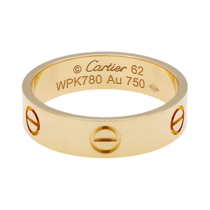 Exclusive Cartier 18K Yellow Gold Classic Love Ring — Front View