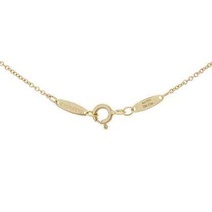 Exclusive Tiffany & Co. 18K Yellow Gold Diamonds by the Yard Heart Necklace — Top View