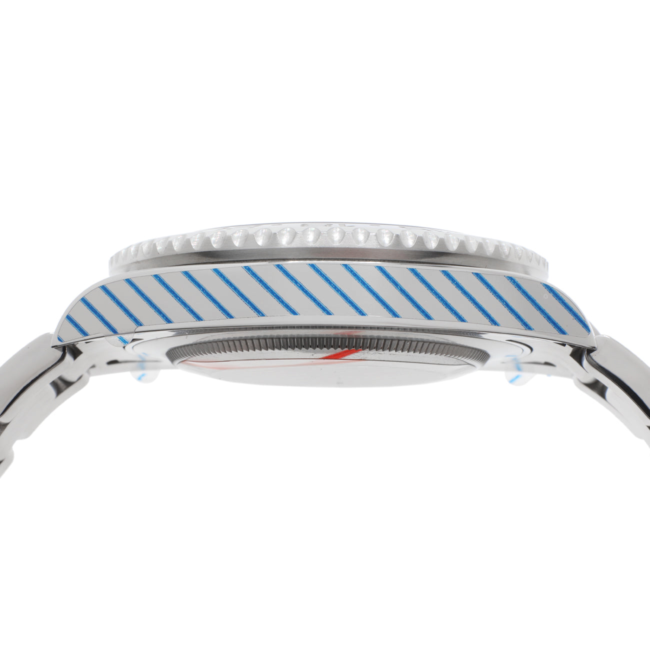 Exclusive Rolex Stainless Steel GMT Master II Batman 116710BLNR — Back View