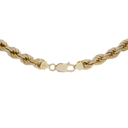 Exclusive 10K Yellow Gold Rope Chain — Side View