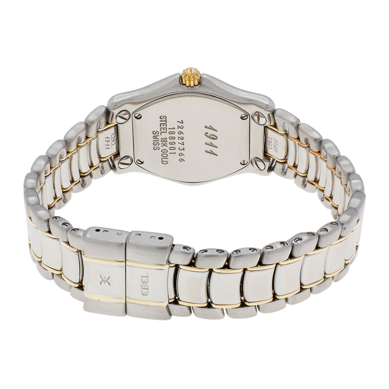 Exclusive Ebel Stainless Steel 18K Yellow Gold Quartz 1911 — Side View