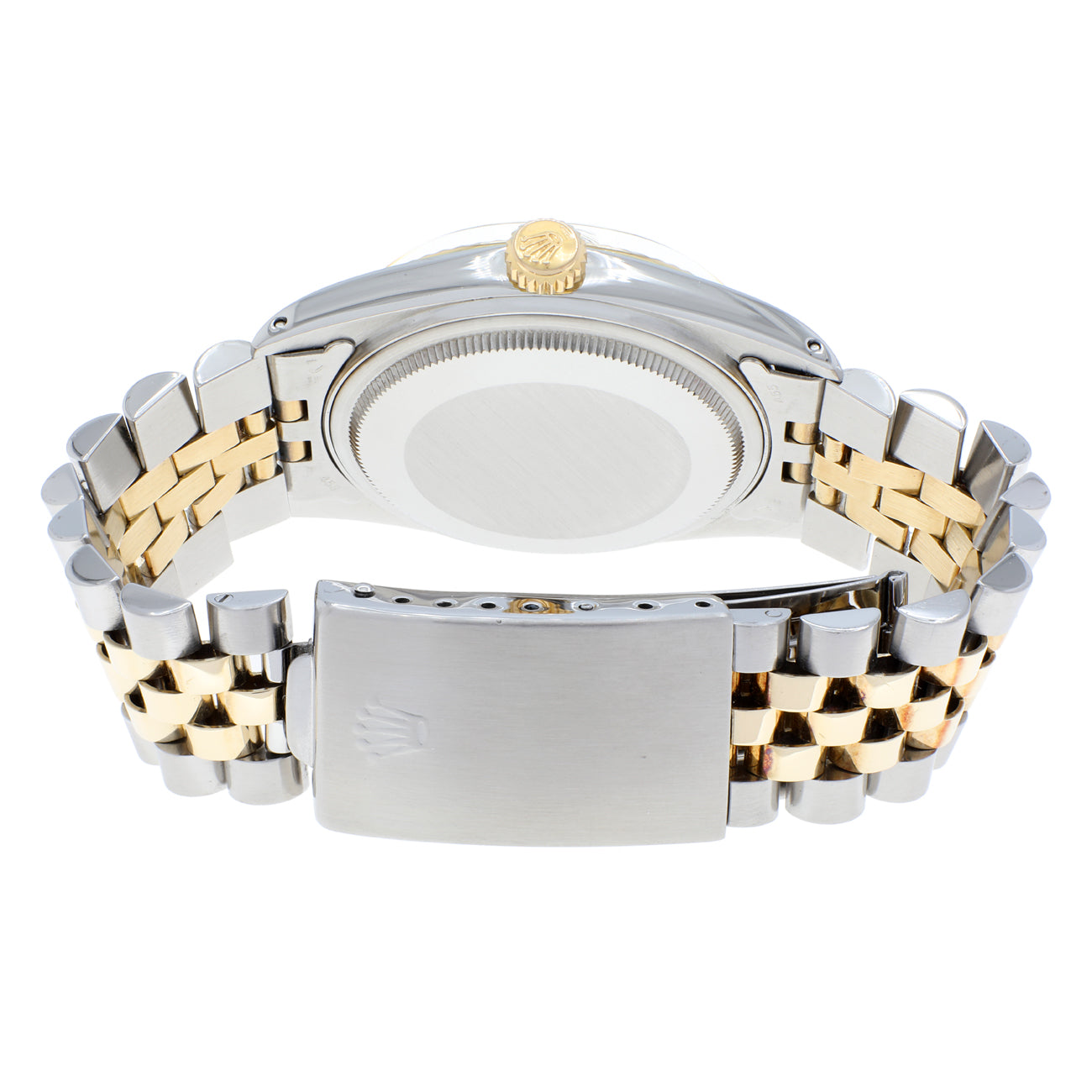 Exclusive Rolex 18K Yellow Gold Stainless Steel Datejust 36 16013 — Side View