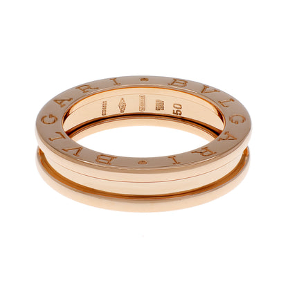 Exclusive Bulgari 18K Rose Gold B.Zero1 One-Band Ring — Front View