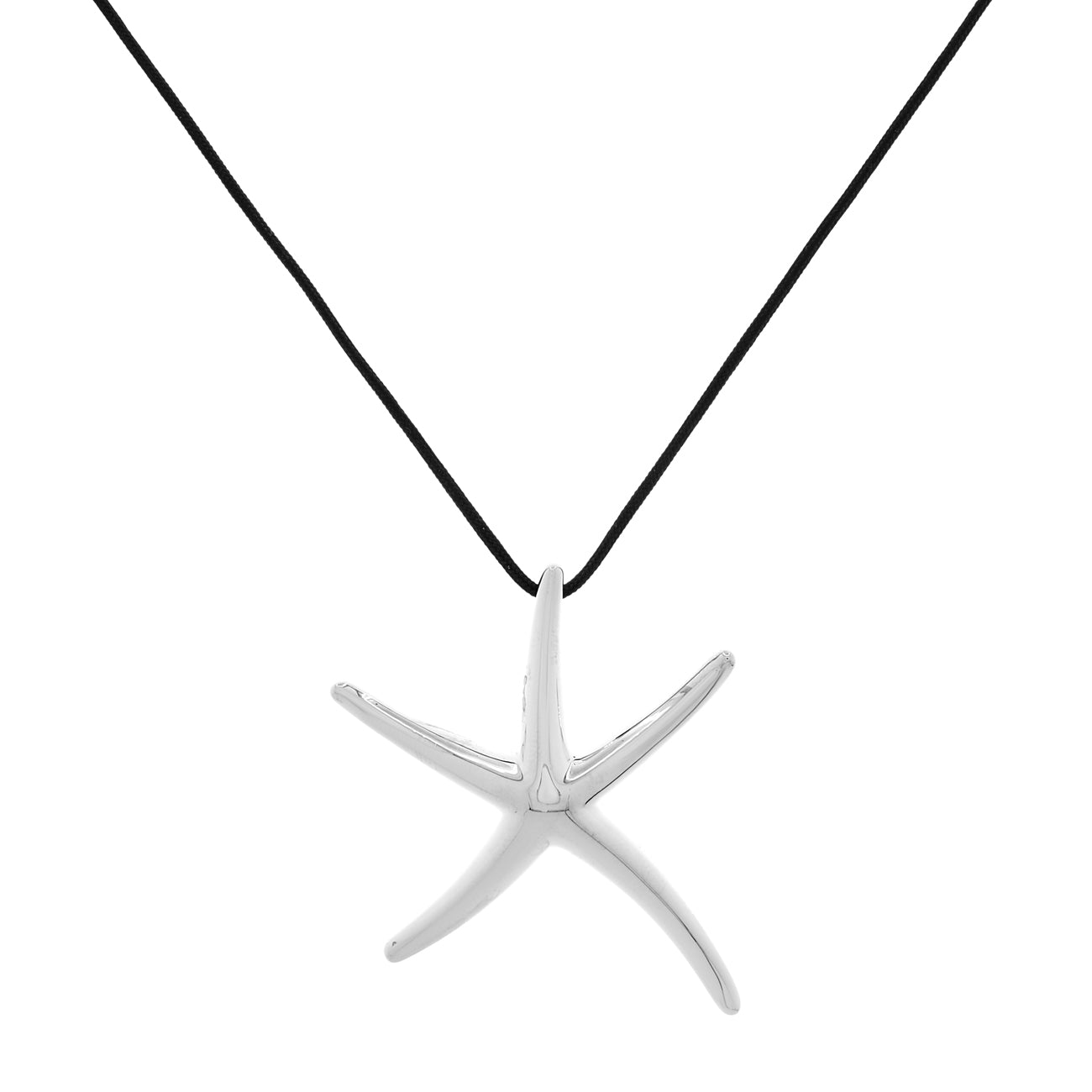 Exclusive Tiffany & Co. Sterling Silver Starfish Pendant — Front View