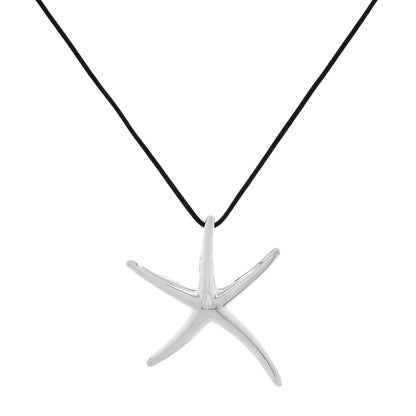 Exclusive Tiffany & Co. Sterling Silver Starfish Pendant — Front View