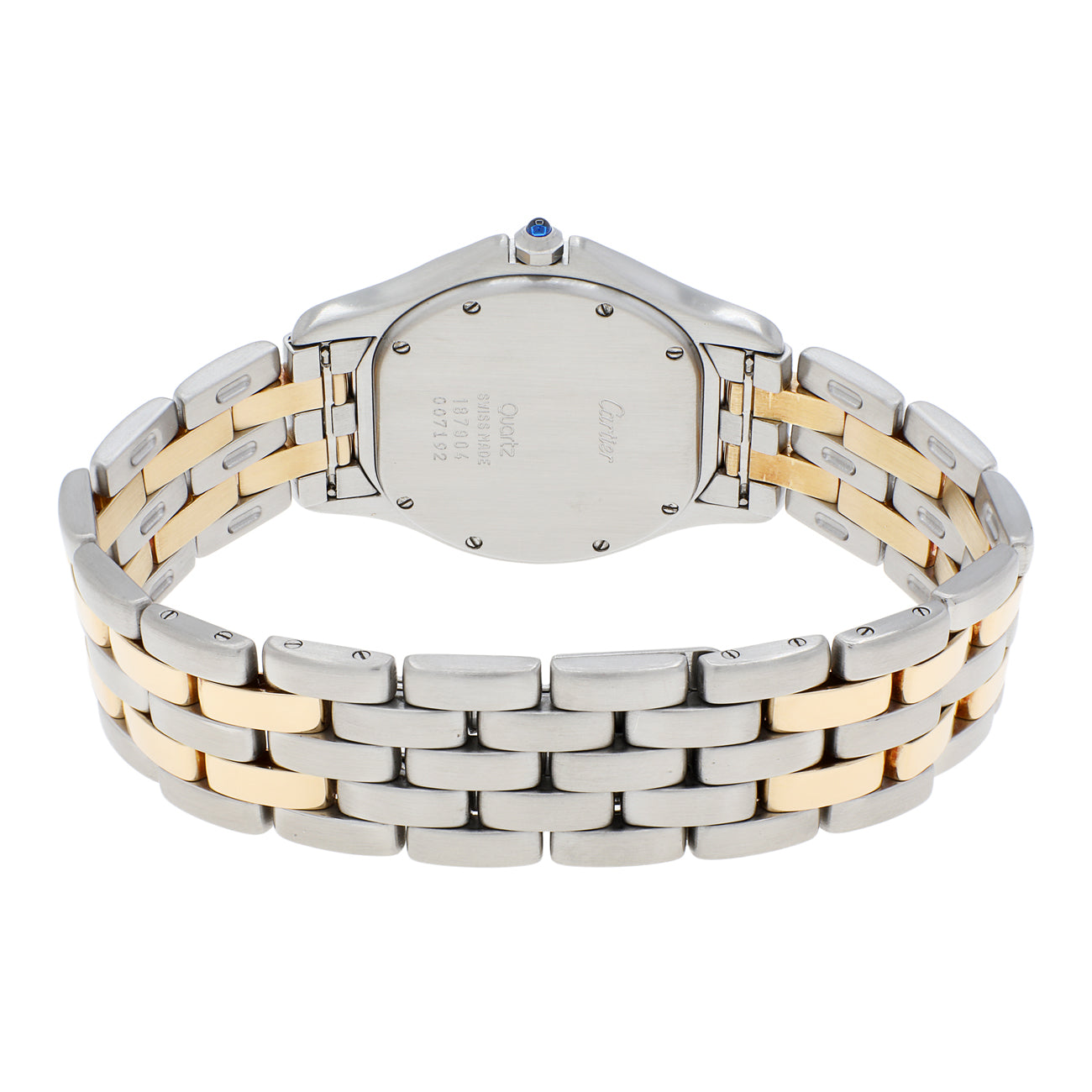 Exclusive Cartier 18K Yellow Gold Stainless Steel Quartz Cougar — Side View