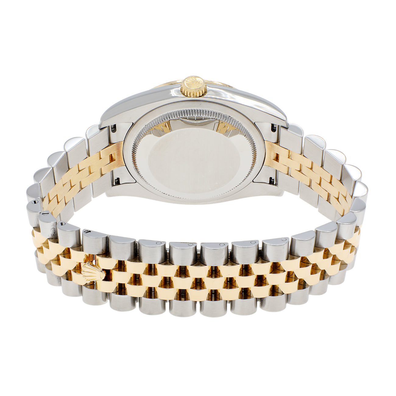Exclusive Rolex Stainless Steel 18K Yellow Gold Diamond Datejust 36 116243 — Side View