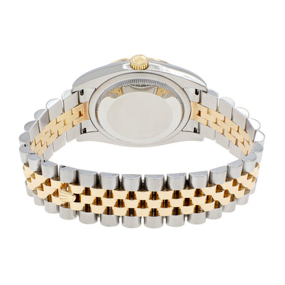Exclusive Rolex Stainless Steel 18K Yellow Gold Diamond Datejust 36 116243 — Side View