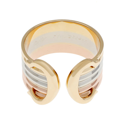Exclusive Cartier 18K Vintage C de Cartier Ring — Front View