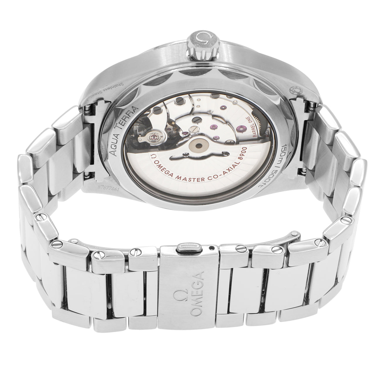 Exclusive Omega Stainless Steel Seamaster Aqua Terra 150M 220.10.41.21.03.004 — Side View