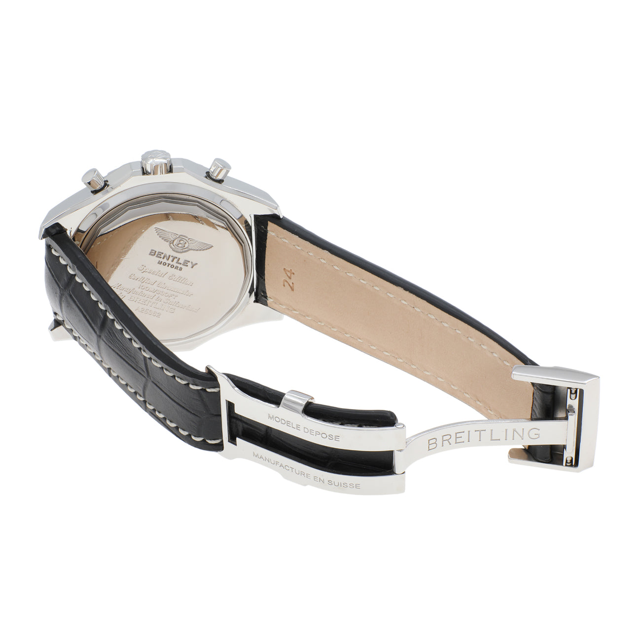Exclusive Breitling Stainless Steel Bentley Motors A25362 — Top View