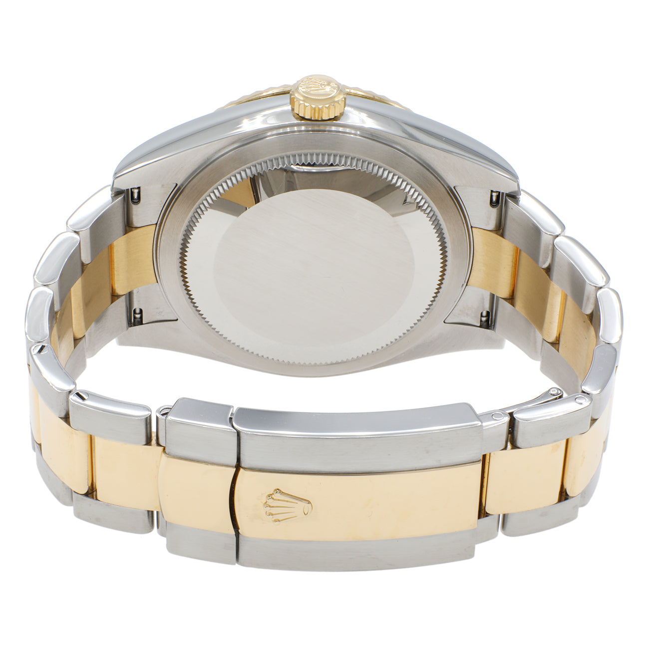 Exclusive Rolex 18K Yellow Gold Stainless Steel Sky-Dweller 326933 — Side View