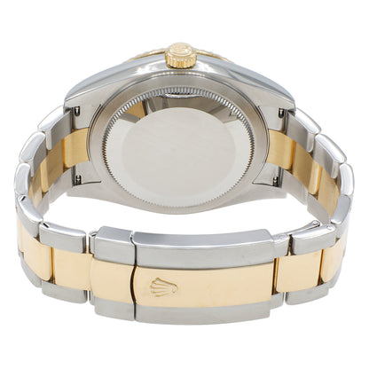 Exclusive Rolex 18K Yellow Gold Stainless Steel Sky-Dweller 326933 — Side View