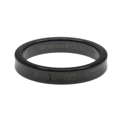 Exclusive Tiffany & Co. Titanium 1837 Narrow Ring — Front View