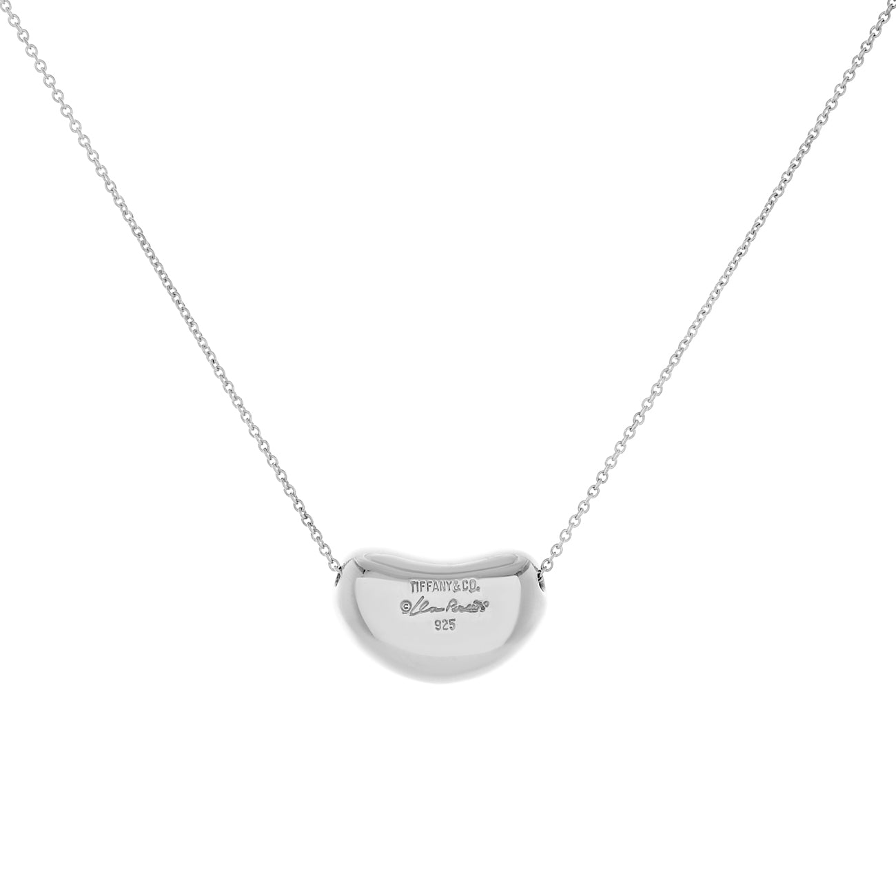 Exclusive Tiffany & Co. Sterling Silver Vintage Bean Pendant — Side View