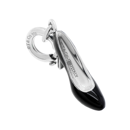 Exclusive Tiffany & Co. Sterling Silver Enamel Stiletto Charm — Back View