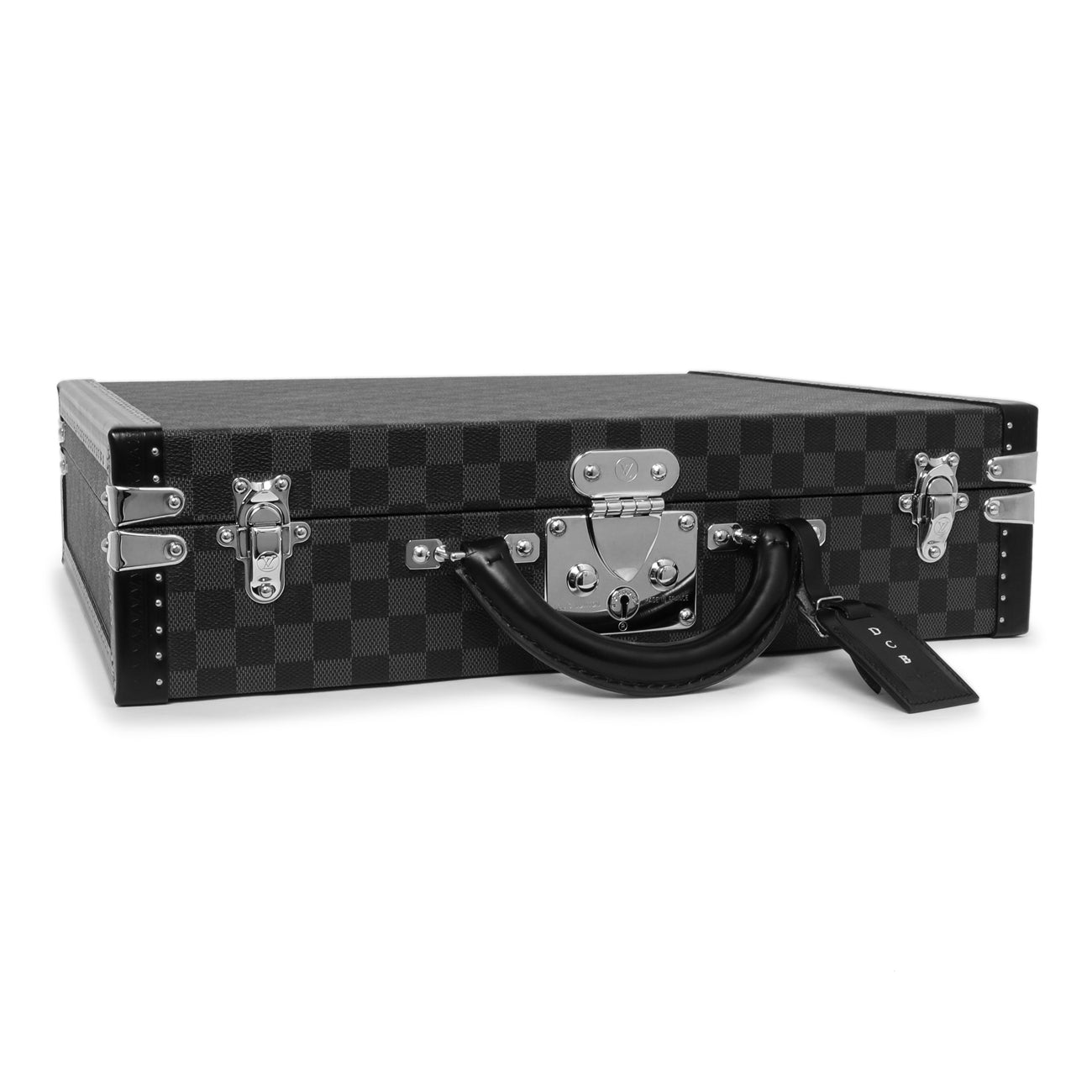 Exclusive Louis Vuitton Damier Graphite President Briefcase — Top View