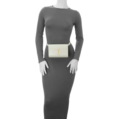 Exclusive Saint Laurent Ivory Calfskin Kate Belt Bag — Alternate View 12