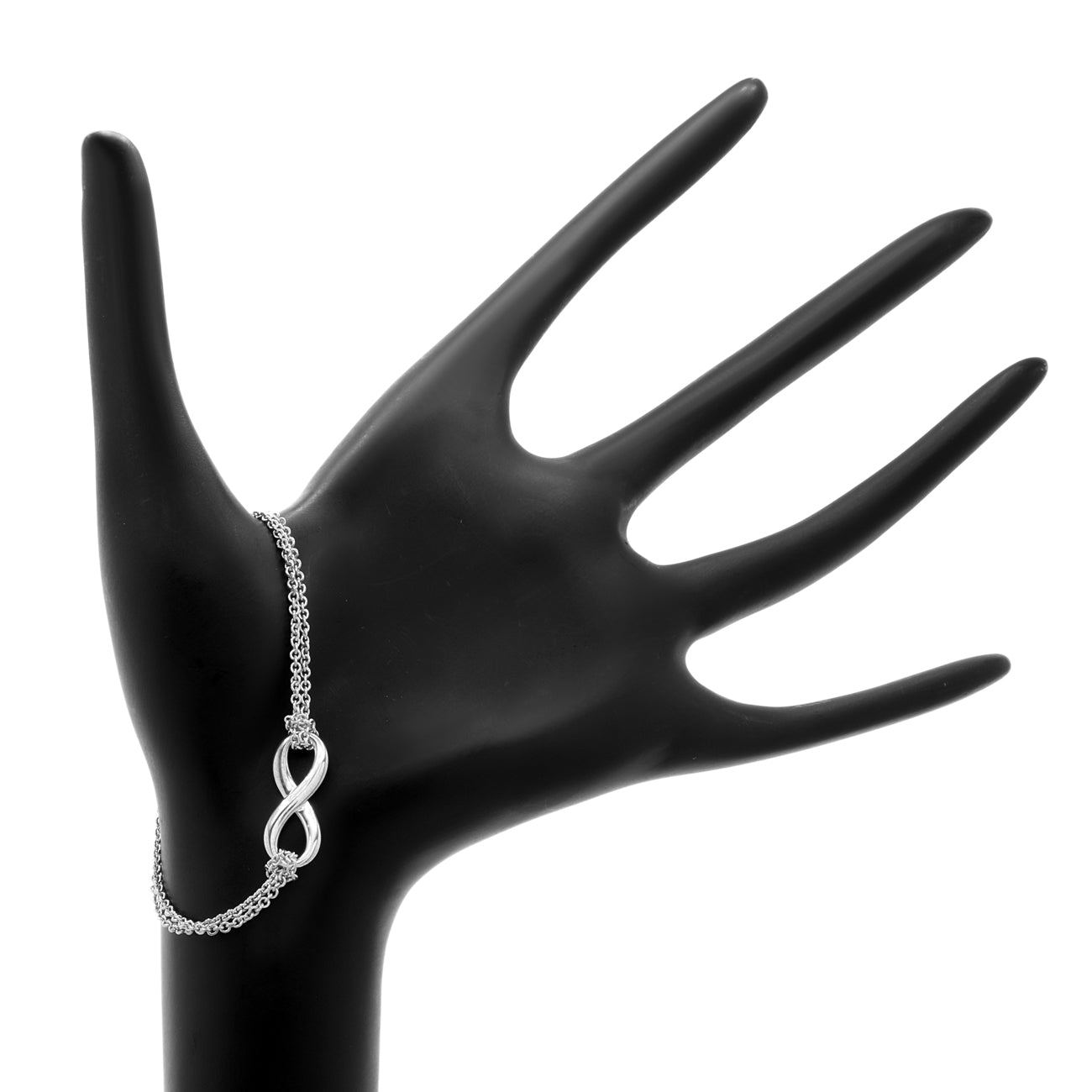 Exclusive Tiffany & Co. Sterling Silver Infinity Bracelet — Back View