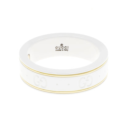 Exclusive Gucci 18K Yellow Gold Zirconia Icon Ring — Front View