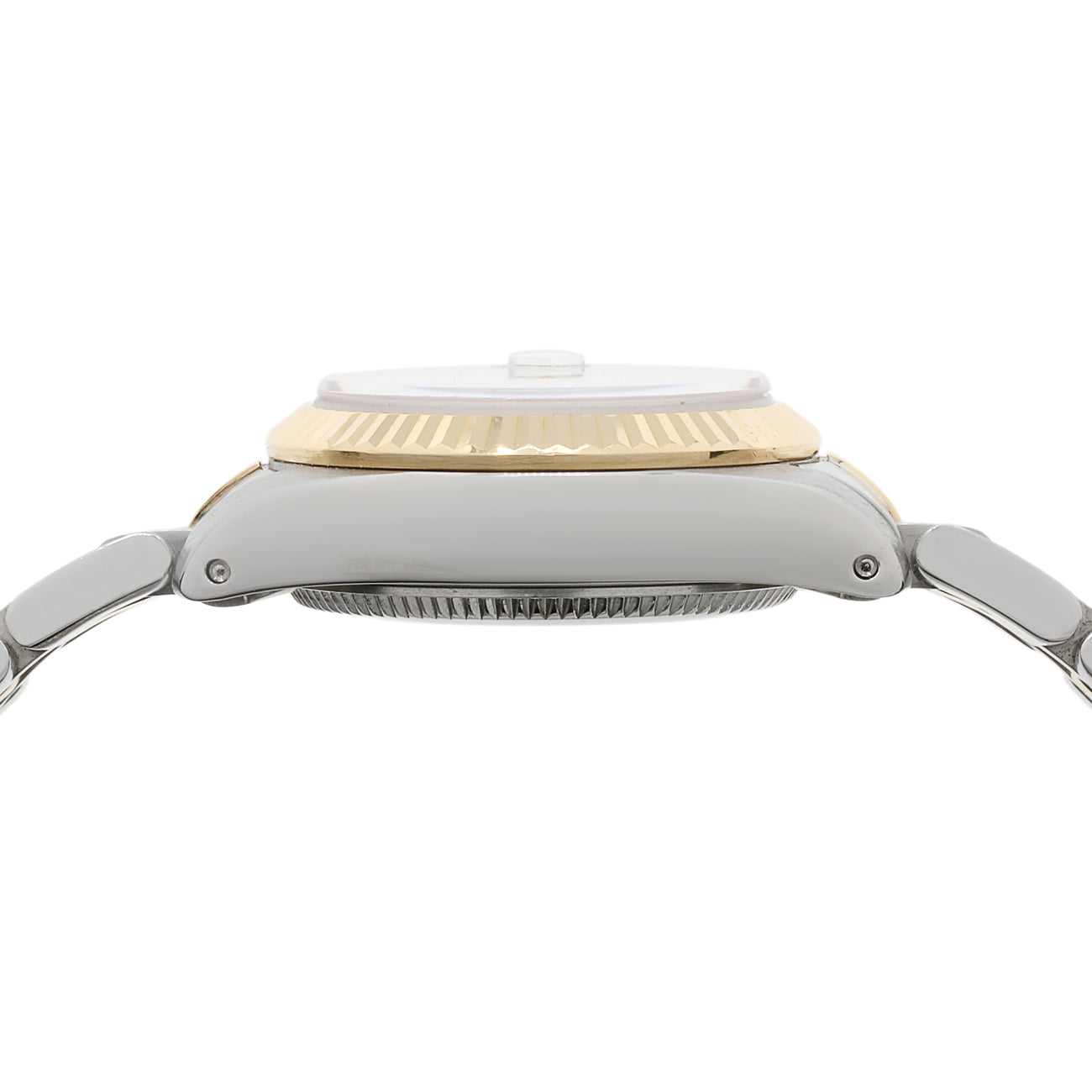 Exclusive Tudor Stainless Steel 18K Yellow Gold Princess Oysterdate 92413 — Back View