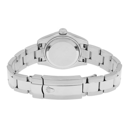 Exclusive Rolex Stainless Steel 18K White Gold Datejust 26 179174 — Side View
