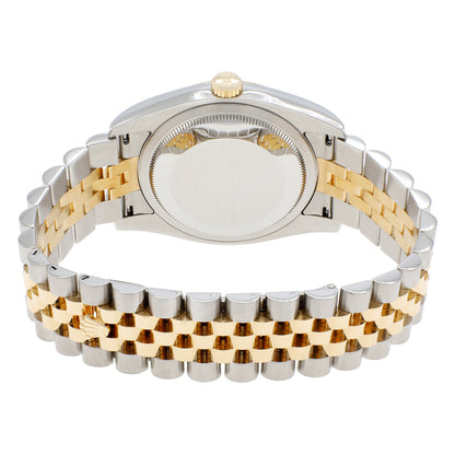 Exclusive Rolex 18K Yellow Gold Stainless Steel Diamond Datejust 36 116233 — Side View