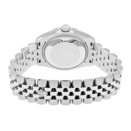 Exclusive Rolex Stainless Steel 18K White Gold Datejust 31 178274 — Side View