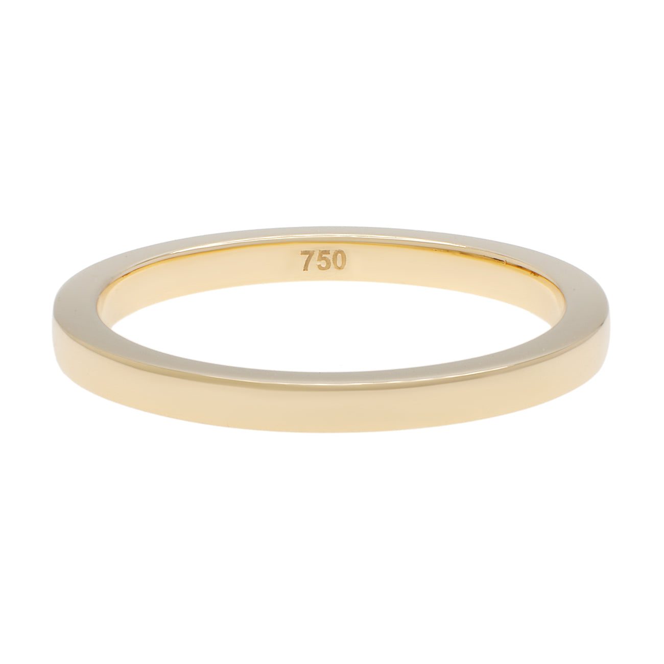 Exclusive 18K Yellow Gold Band Ring — 3.5 — Front View