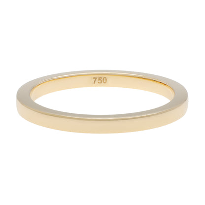 Exclusive 18K Yellow Gold Band Ring — 3.5 — Front View