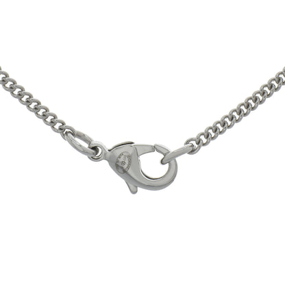 Exclusive Chanel CC Crystal Pendant Necklace — Back View