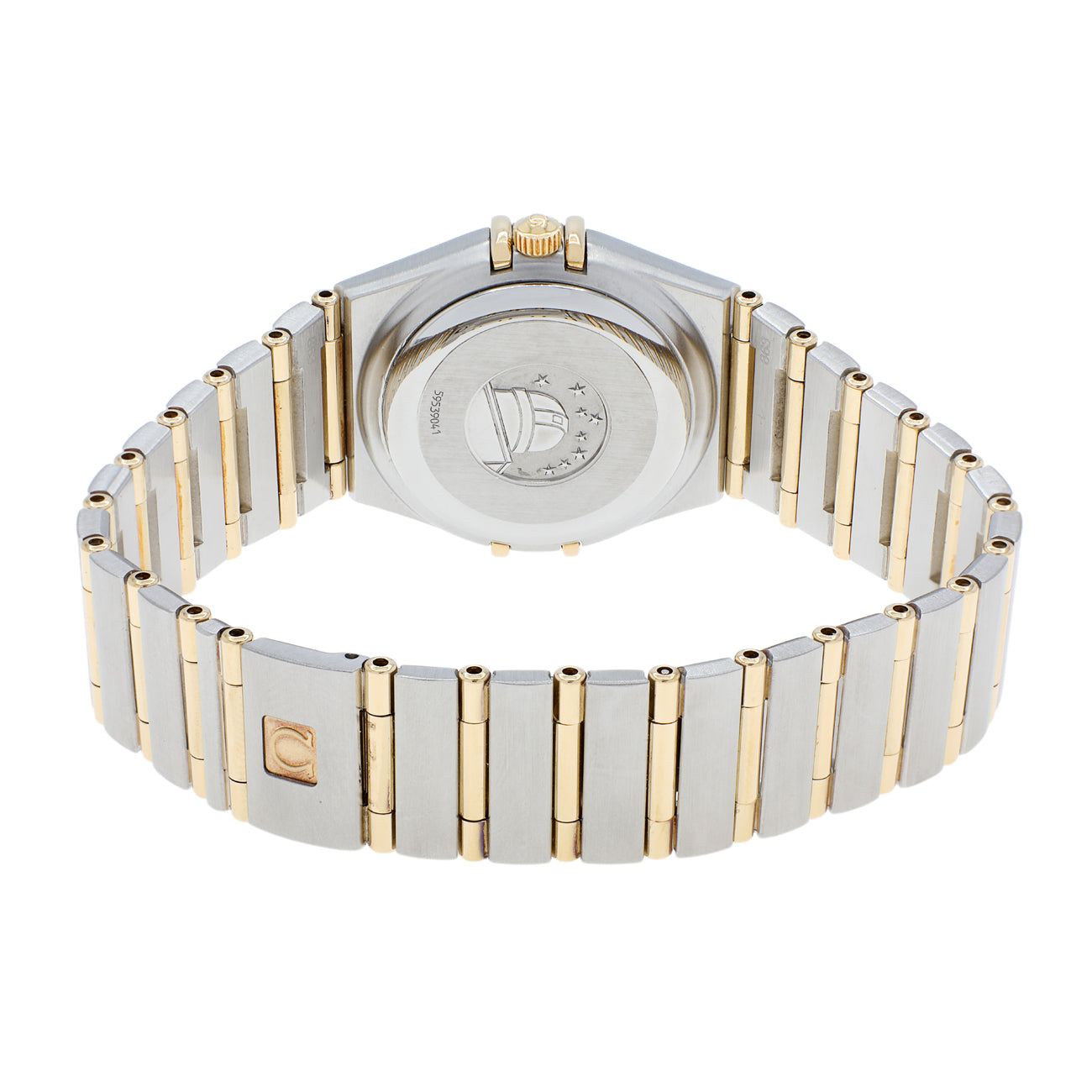 Exclusive Omega Stainless Steel 18K Yellow Gold 27mm Constellation Automatic 1292.30.00 — Side View