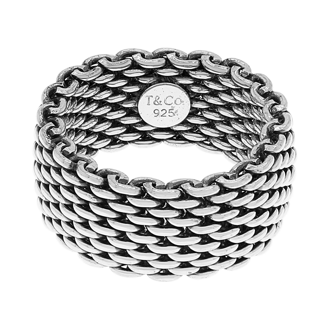 Exclusive Tiffany & Co. Sterling Silver Somerset Ring — Front View