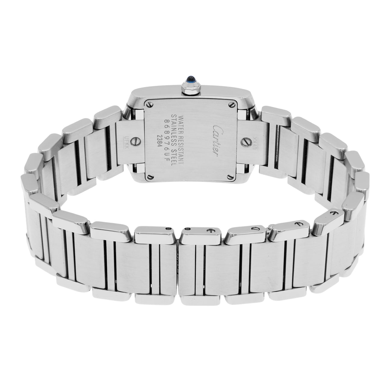 Exclusive Cartier Stainless Steel Tank Francaise 2384 W51008Q3 — Side View