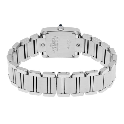 Exclusive Cartier Stainless Steel Tank Francaise 2384 W51008Q3 — Side View